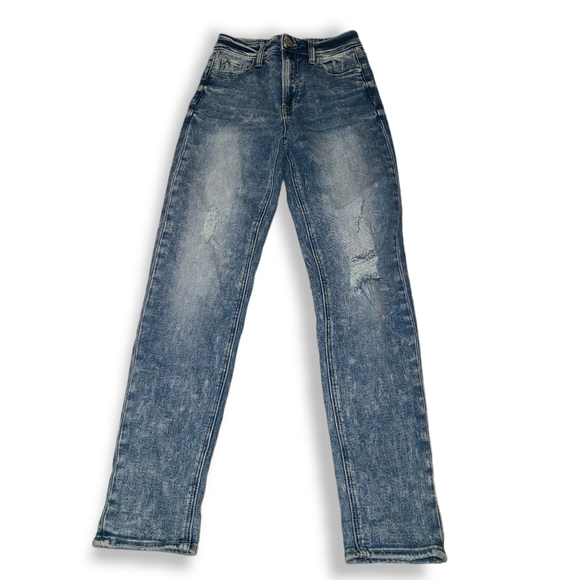 insane gene Jeans Insane Gene High Rise Straight Leg Distressed